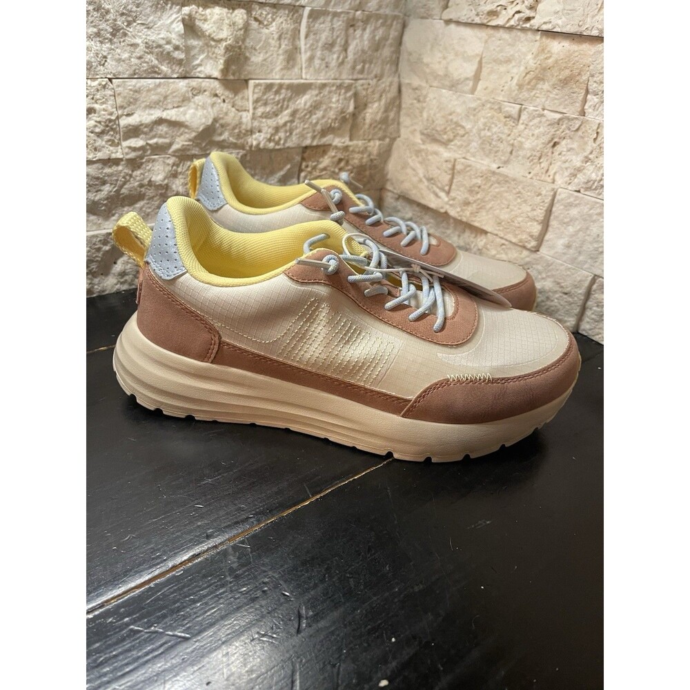 Hey Dude Sirocco Alta Colorblock Women's Casual Shoes Sand, W 8 Slip On Sneakers